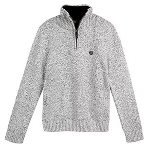 Boys Chaps Birds-eye quarter zip sweater, size S/P, 8.